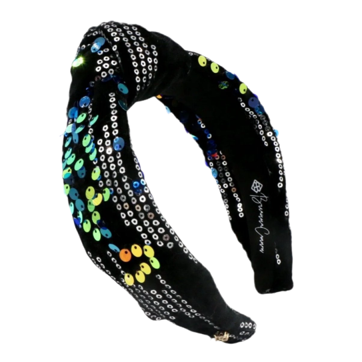 Black Disco Velvet Headband