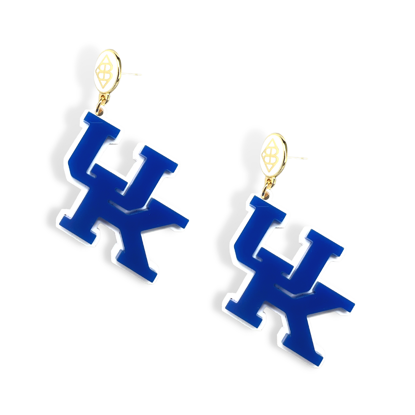 Kentucky Blue & White UK Earrings