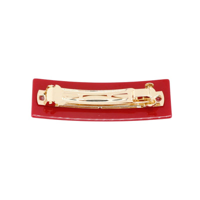 Georgia Red DAWGS Rectangle Barrette Clip