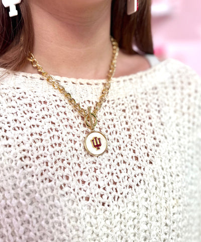 Indiana Logo Necklace