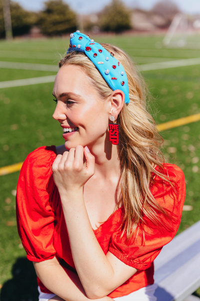 Ole Miss Powder Blue Ole Miss Logo Headband