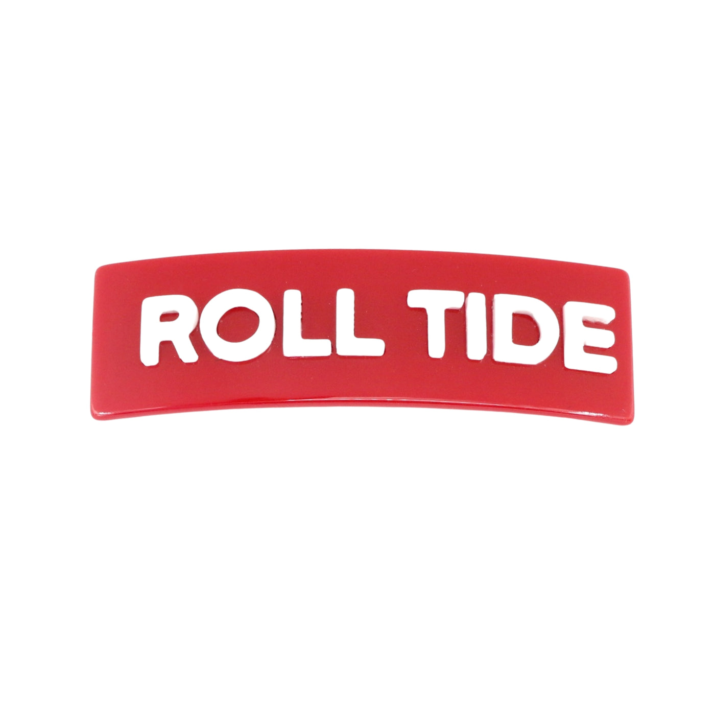 Alabama Crimson ROLL TIDE Rectangle Barrette Clip