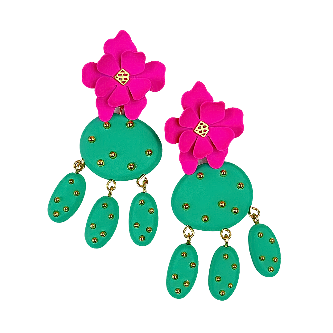 Cactus Flower Earrings