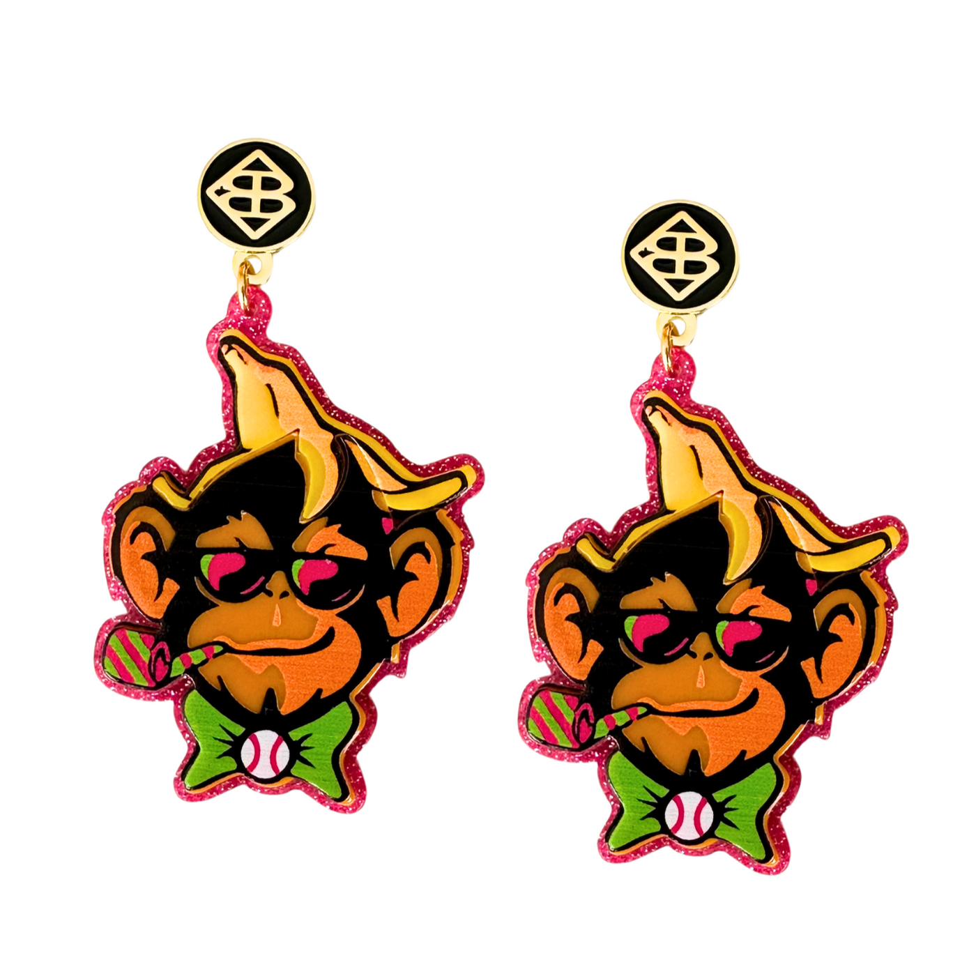 Party Animals Logo Earrings