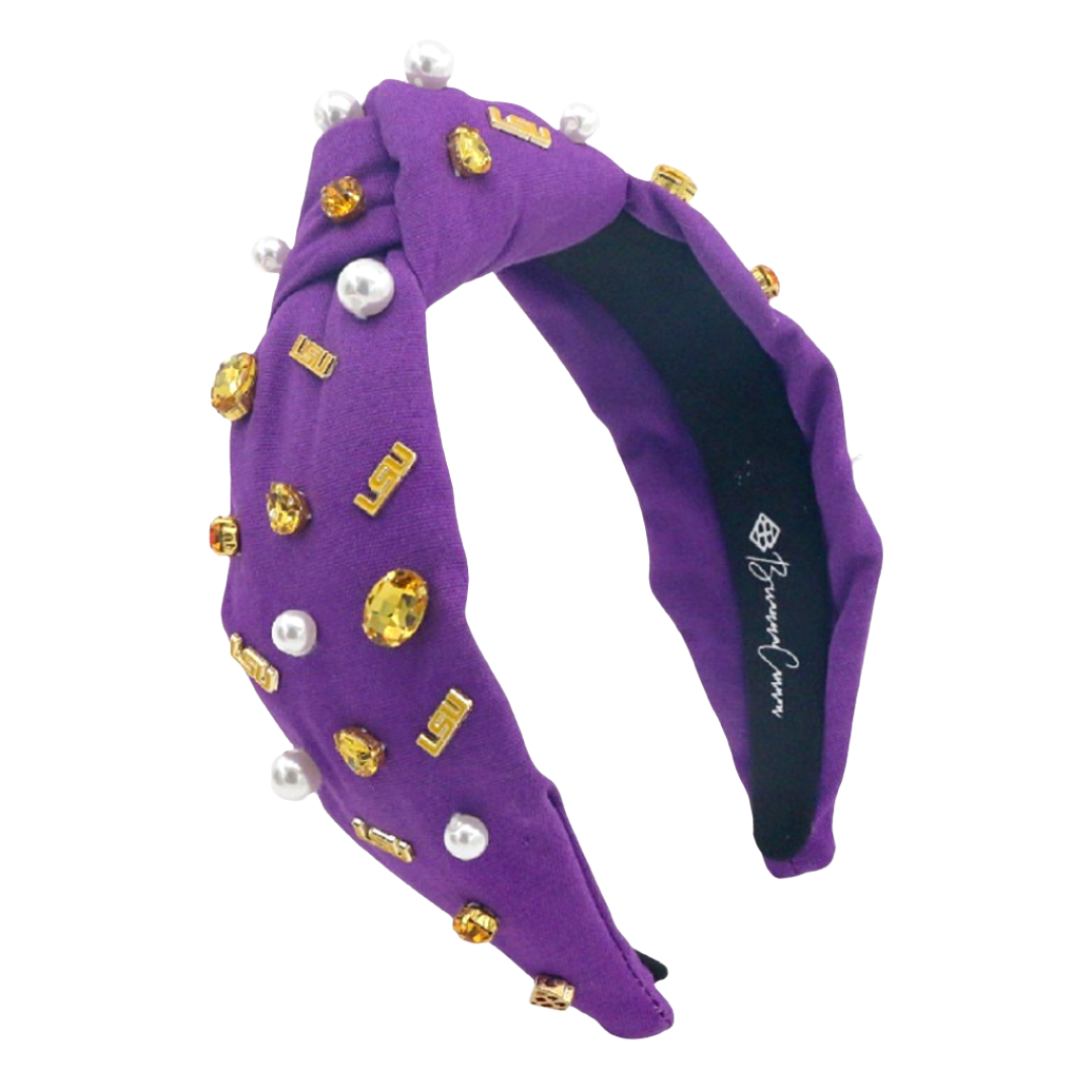 LSU Purple Logo Headband