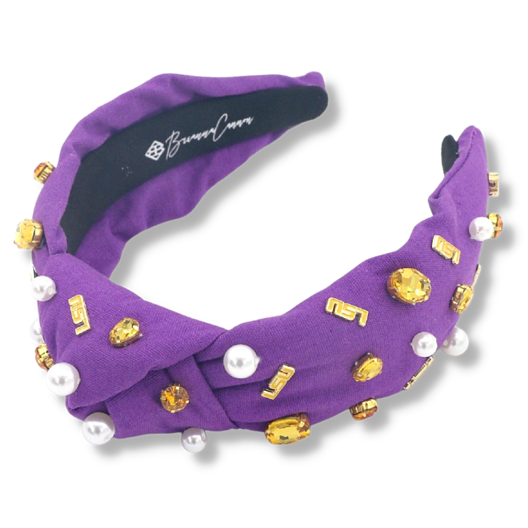 LSU Purple Logo Headband