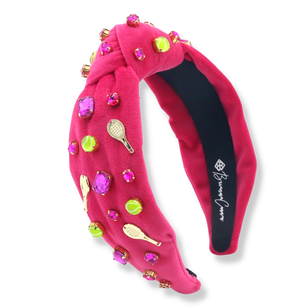 Fan Gear Tennis Headband in Hot Pink