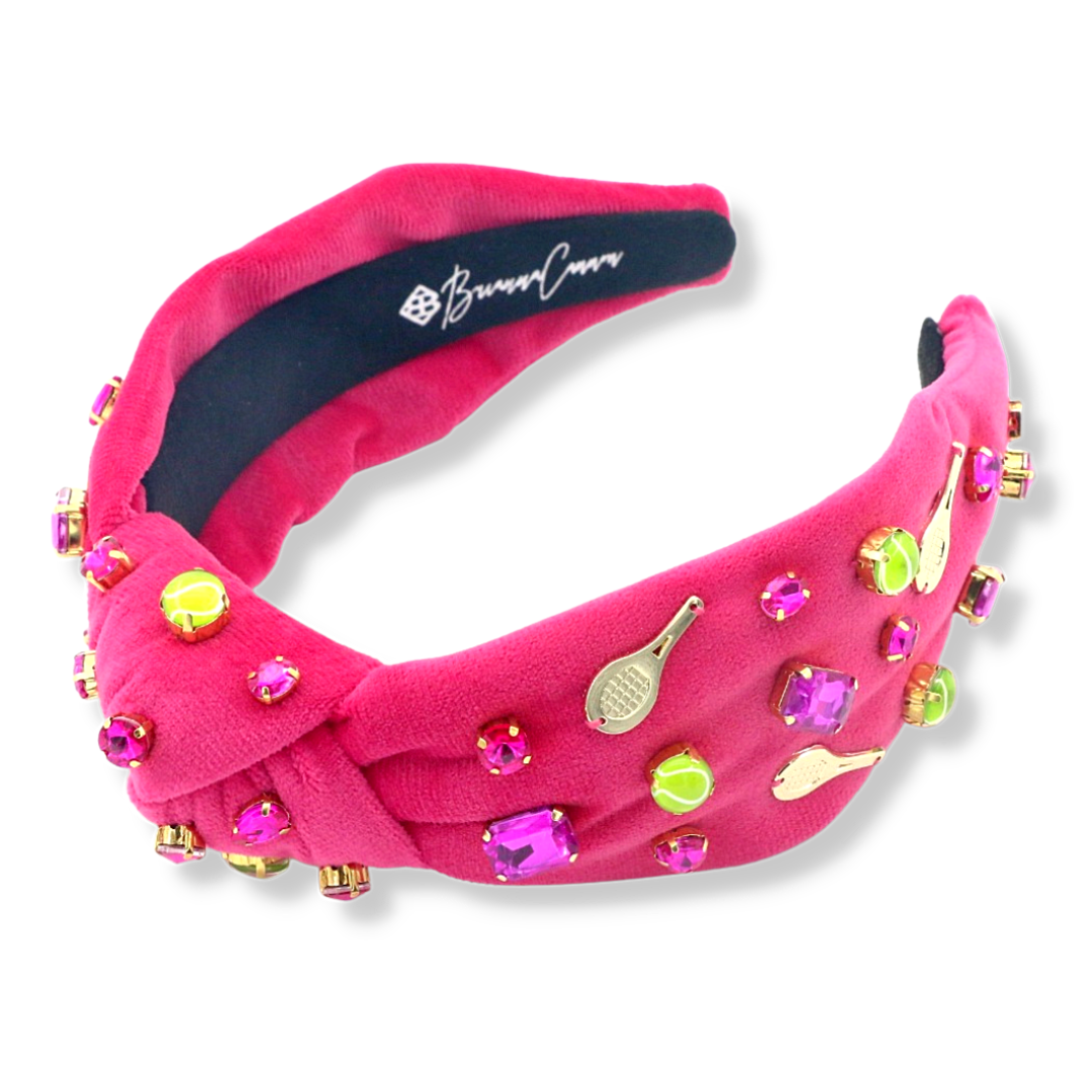 Fan Gear Tennis Headband in Hot Pink