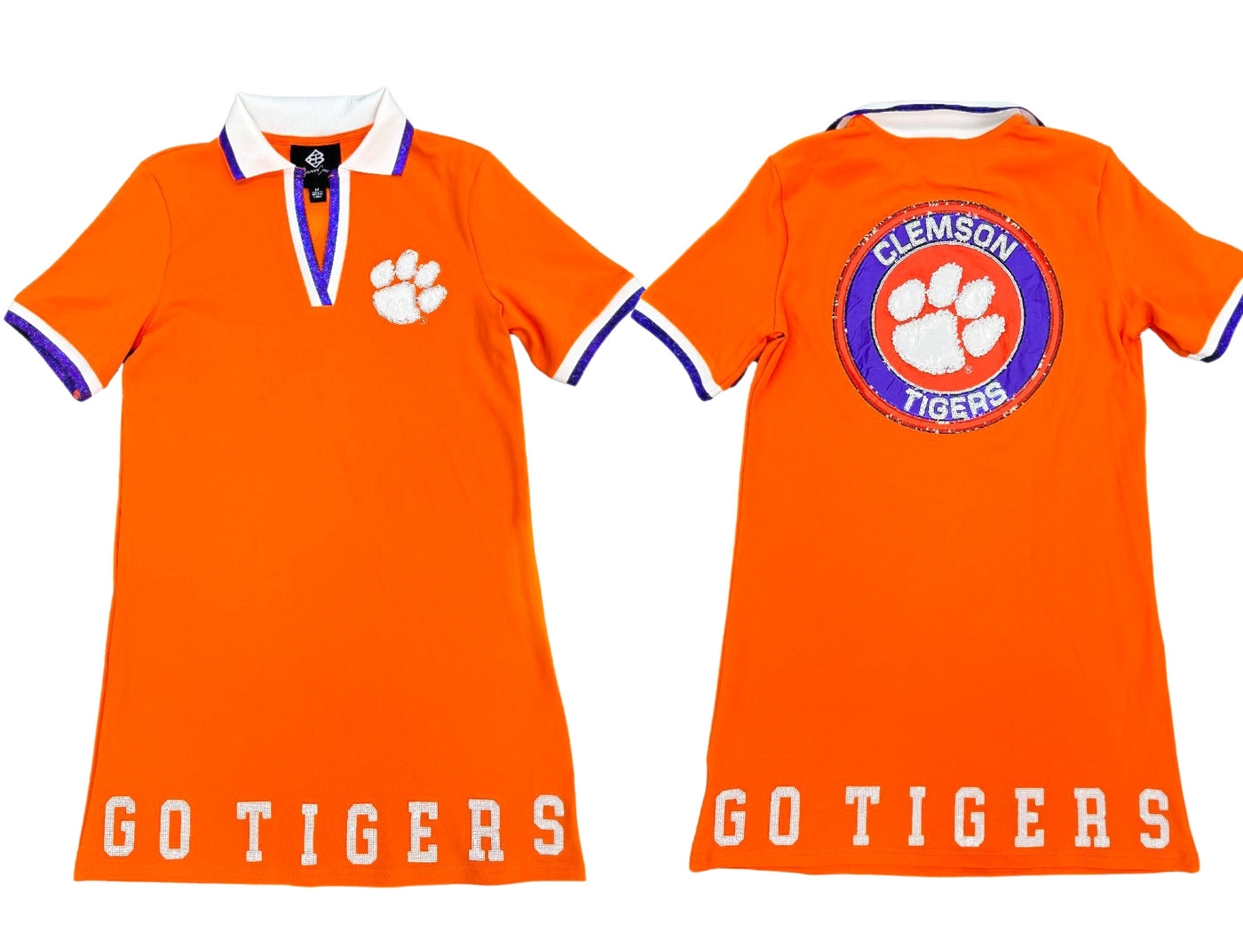 Clemson BC Club Dress with Paw