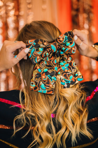 Meadow Butterfly Bow Barrette With Cabochons