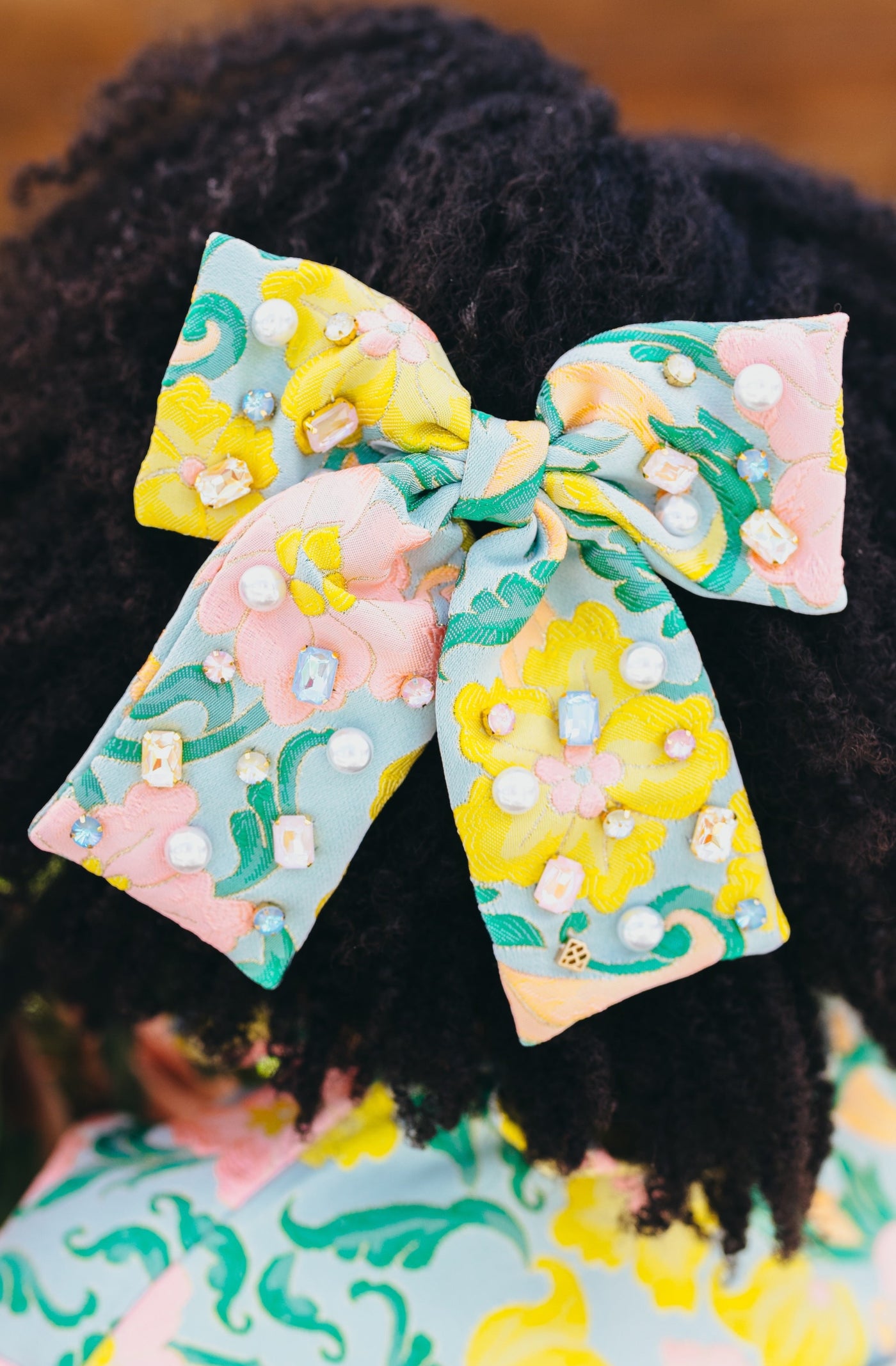 Neon Paradise Bow Barrette