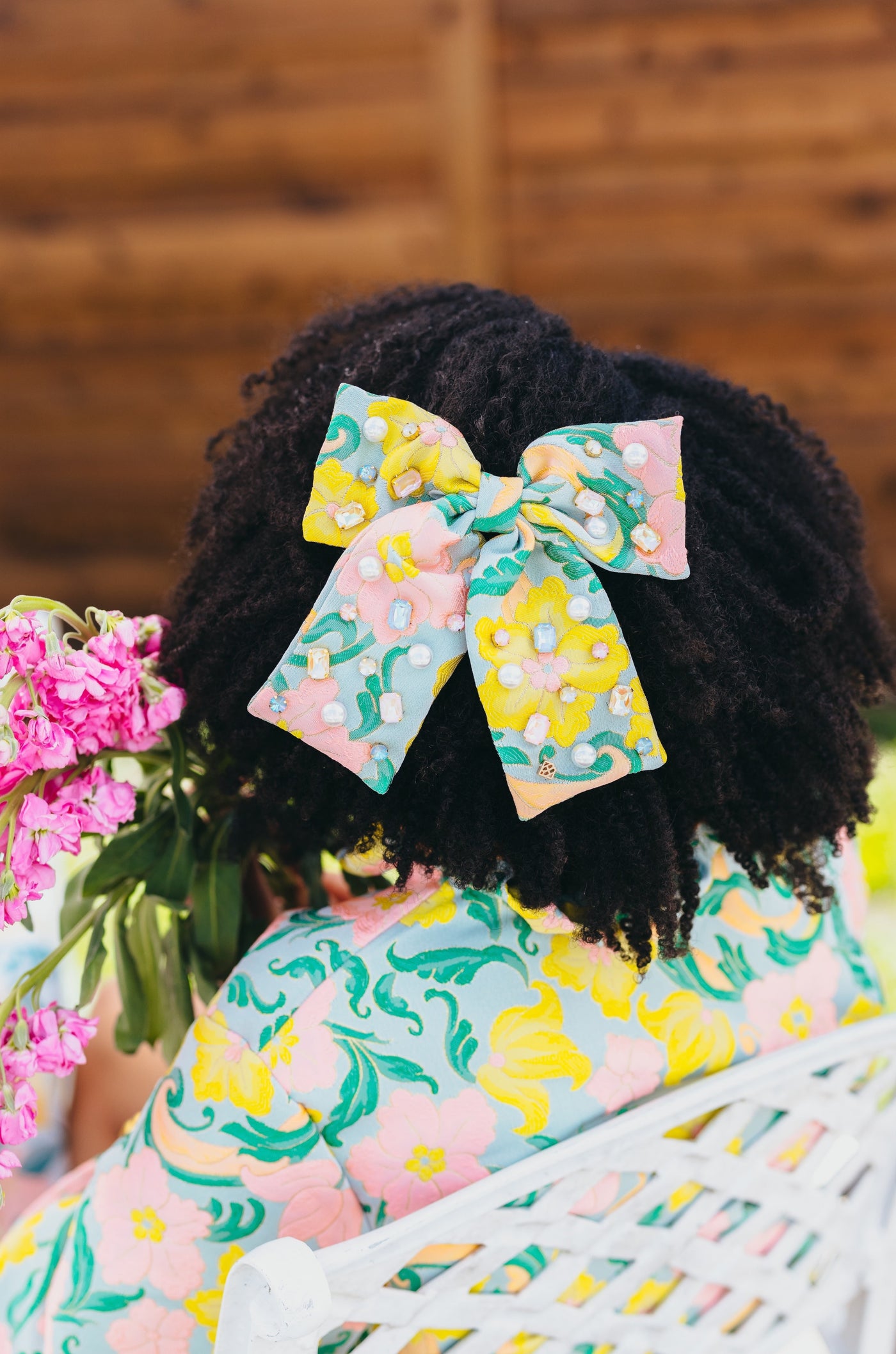 Neon Paradise Bow Barrette