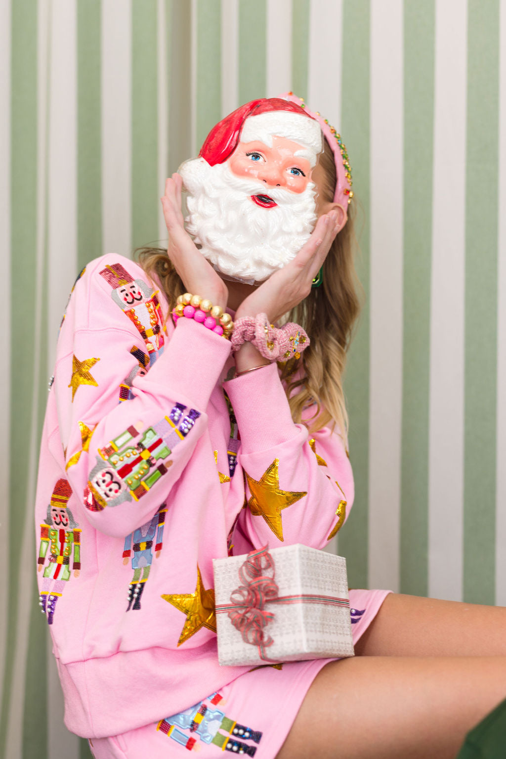 BC Pink Nutcracker Sweatshirt & Skirt Set