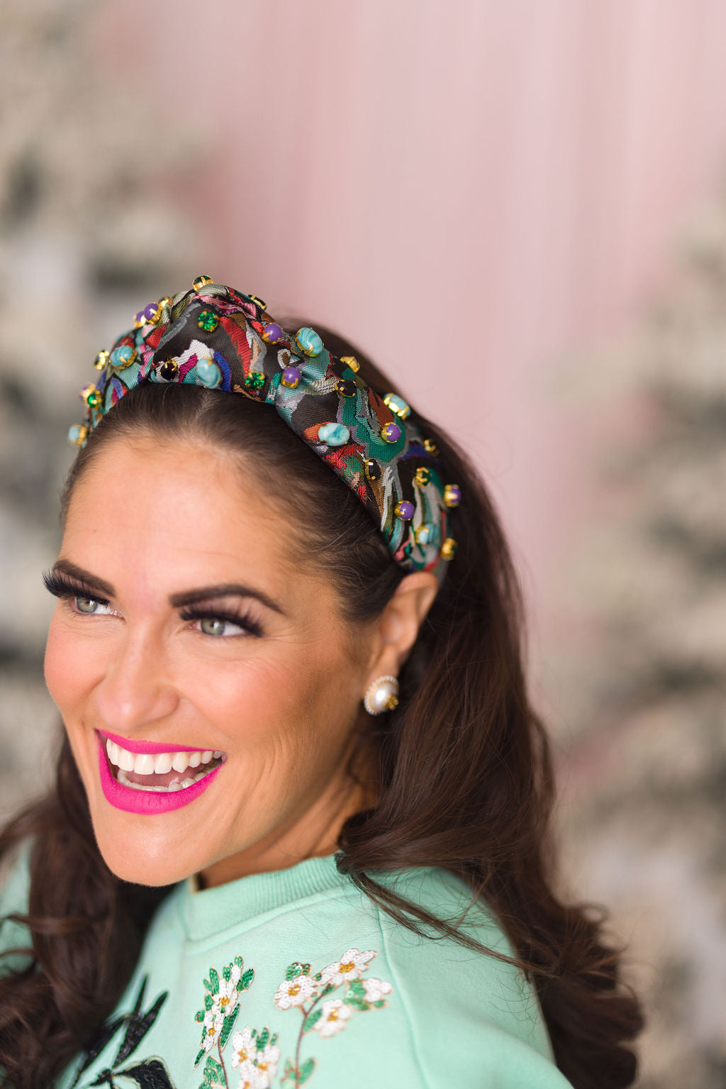 Jeweled Tapestry Floral Headband