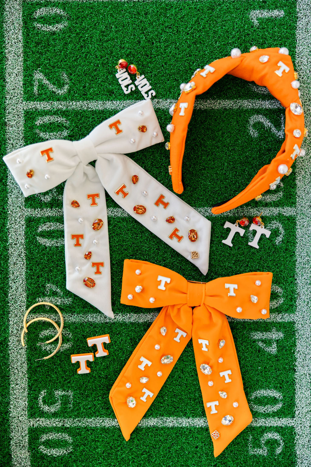 University of Tennessee Orange Bow Barrette