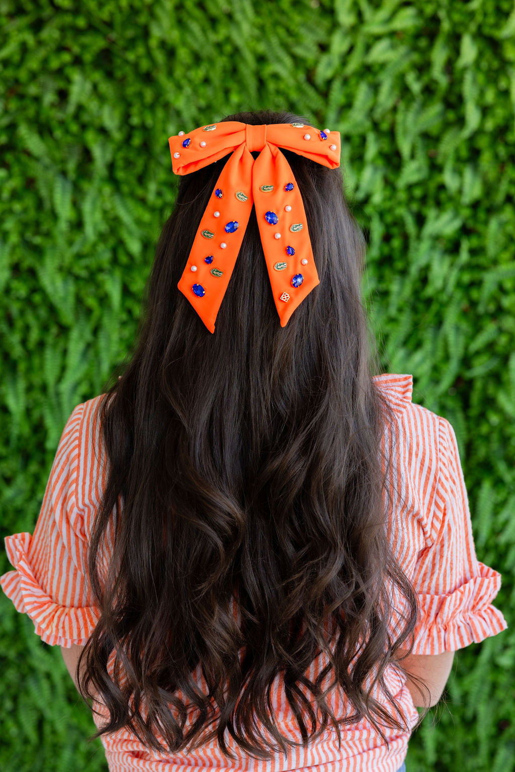 Florida Orange Gators Bow Barrette