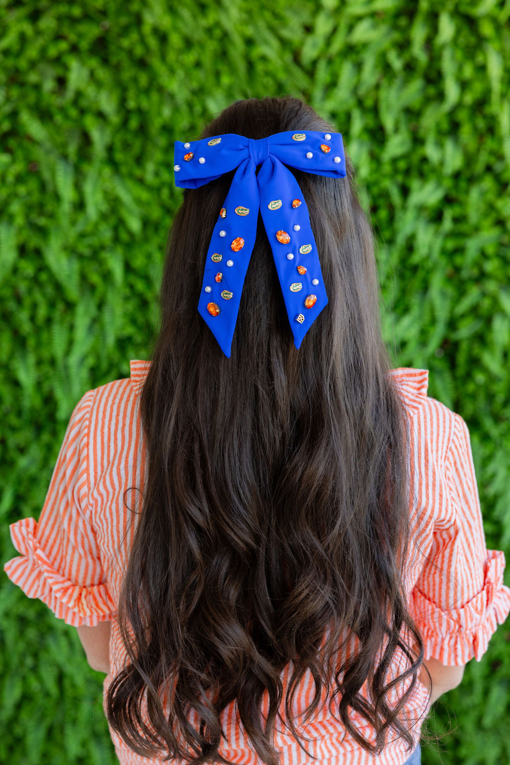 Florida Blue Gators Bow Barrette