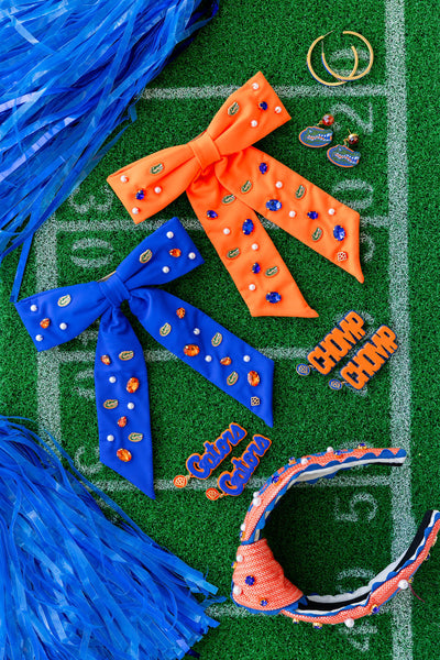 Florida Orange Gators Bow Barrette