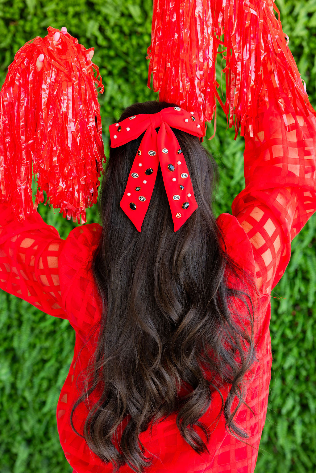 Georgia Red Bow Barrette