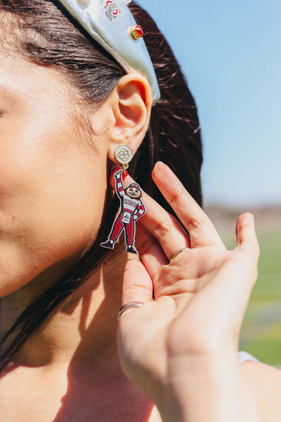 Ohio State Brutus Buckeye Earrings