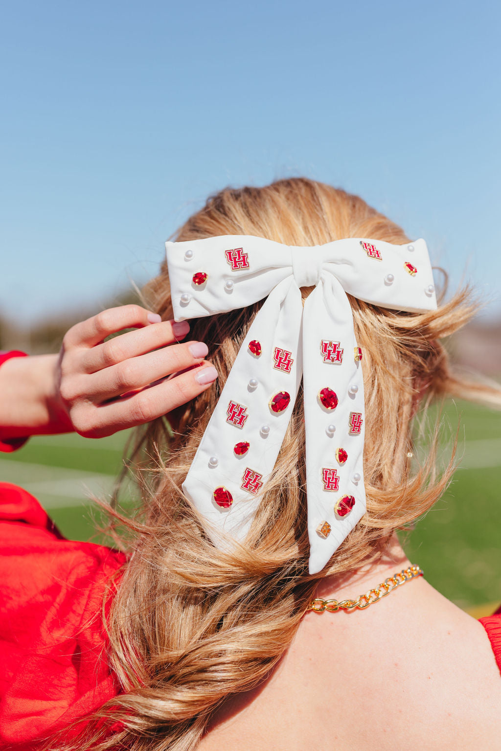 Houston White Bow Barrette