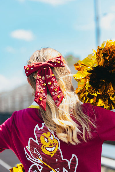 Arizona State Maroon Bow Barrette