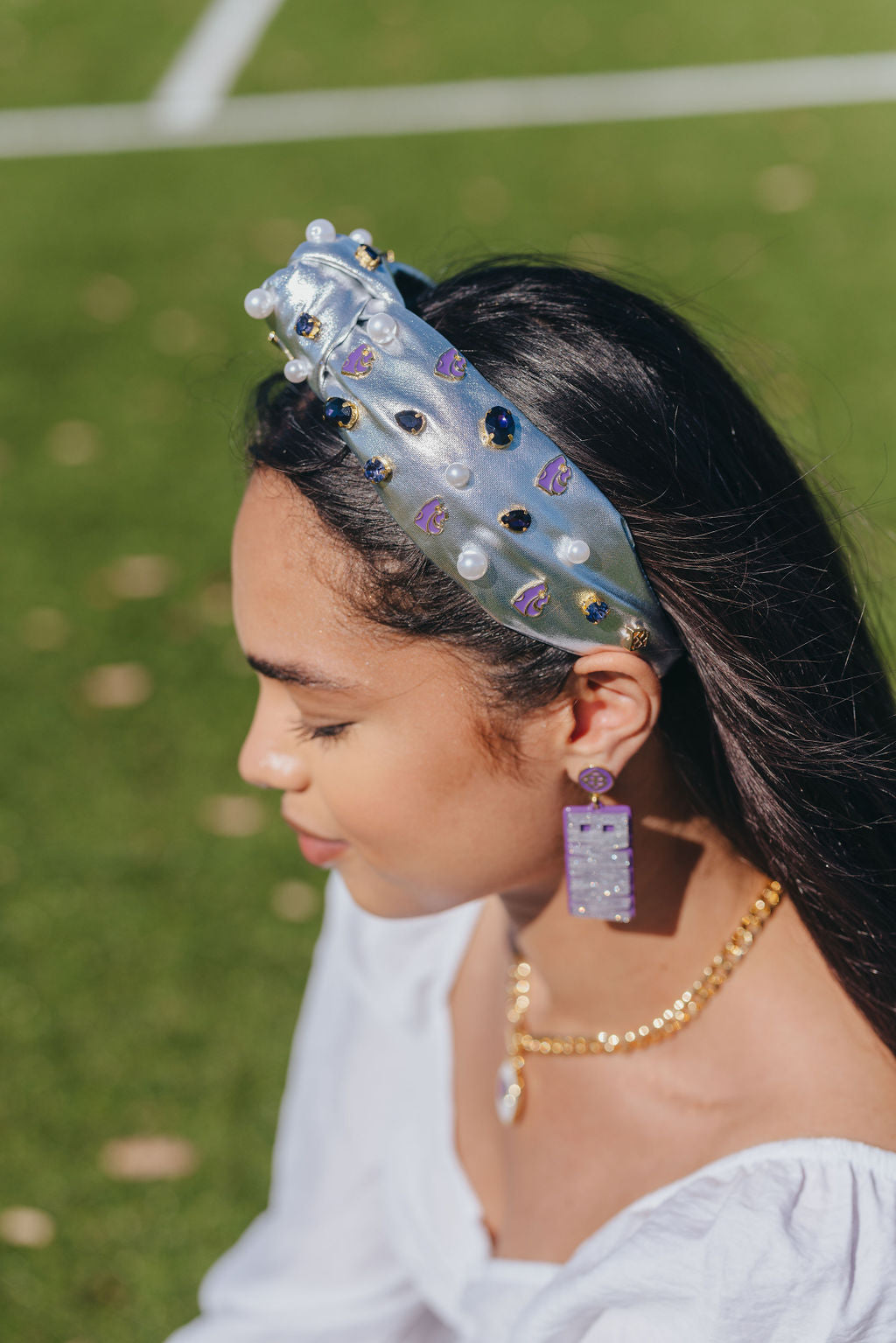 Kansas State Silver Logo Headband