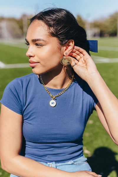 Penn State Gold Logo Earring with BC Logo