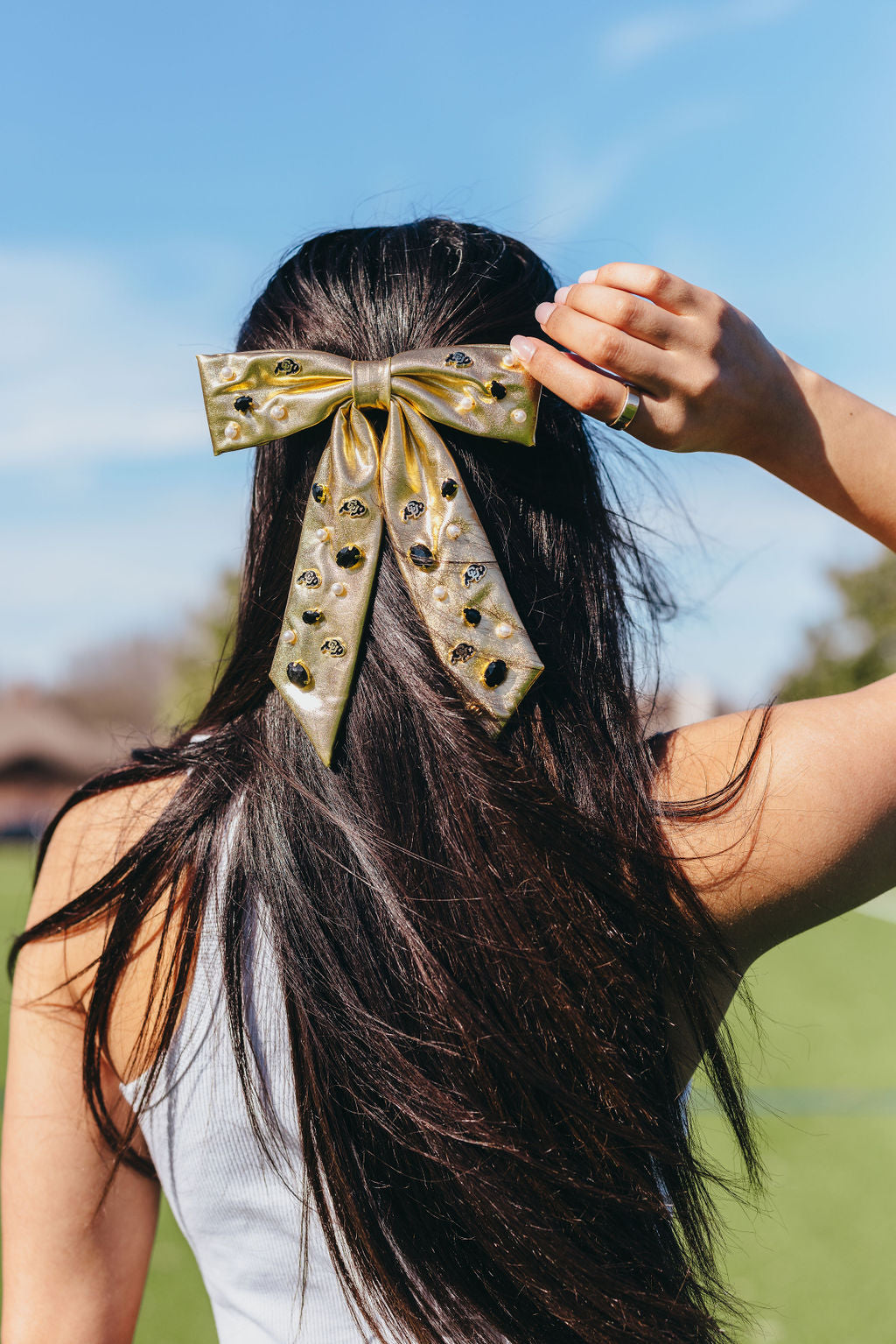 Colorado Gold Bow Barrette