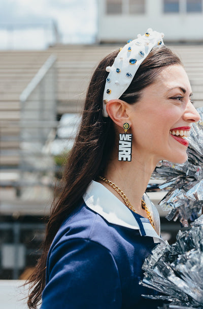 Penn State White WE ARE  Earrings