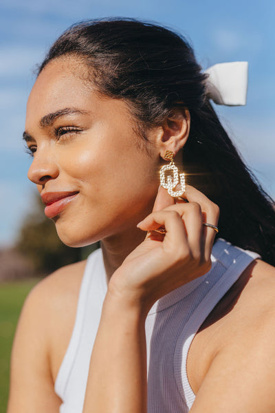 Oklahoma Gold Logo Earring with BC Logo