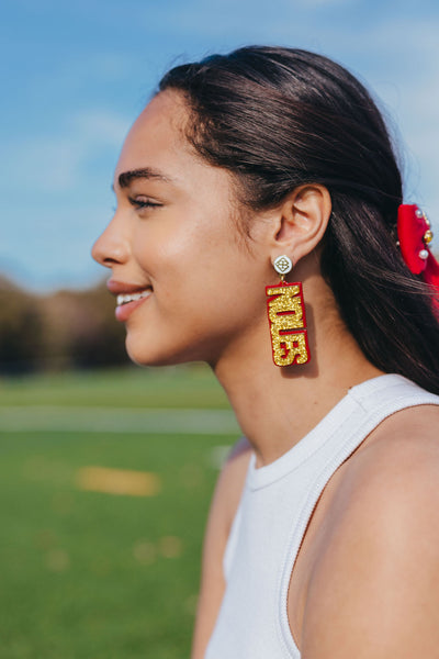 Florida State Gold NOLES Earrings