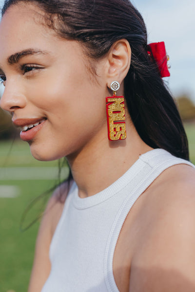 Florida State Gold NOLES Earrings