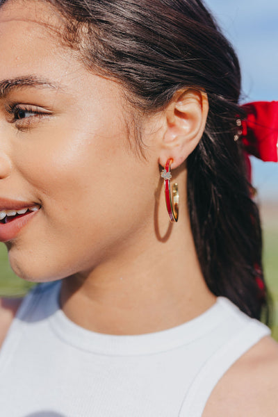 University of South Carolina Logo Hoop Earrings