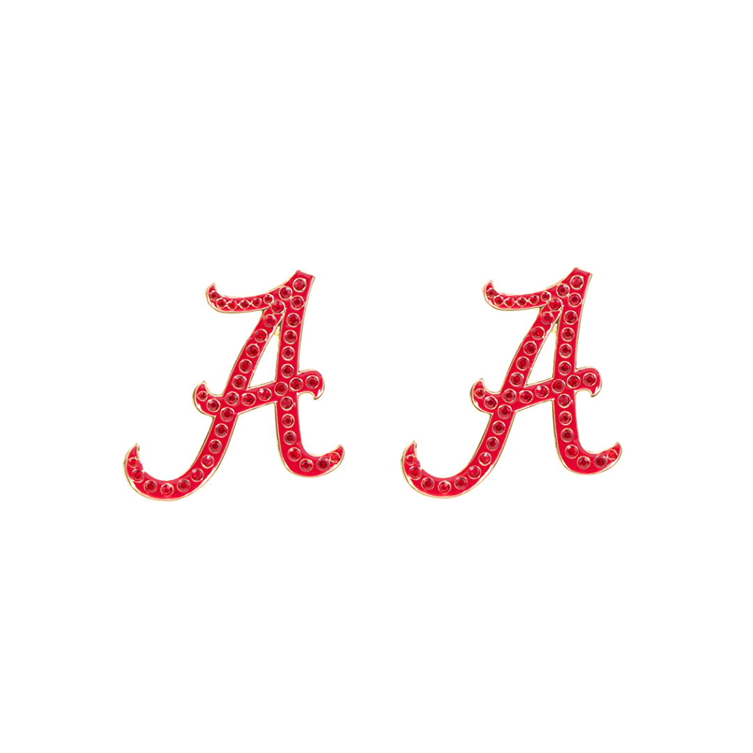 Alabama Pavé Logo Studs