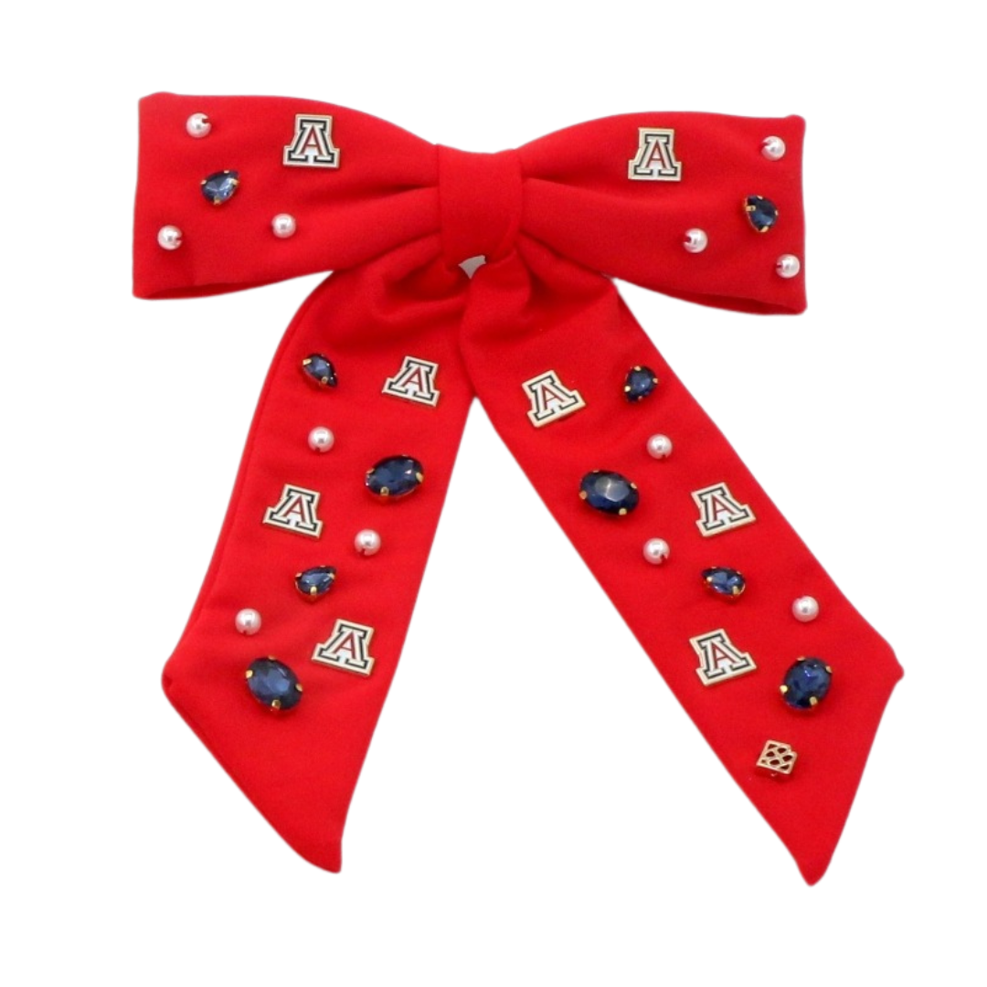 Arizona Red Bow Barrette