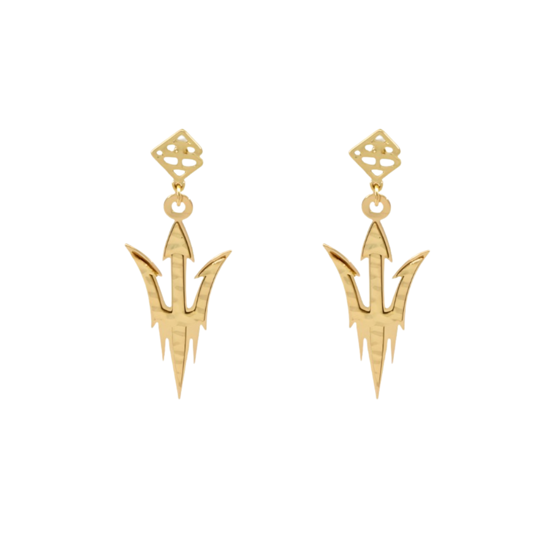 Arizona State Gold Logo Earring with BC Logo