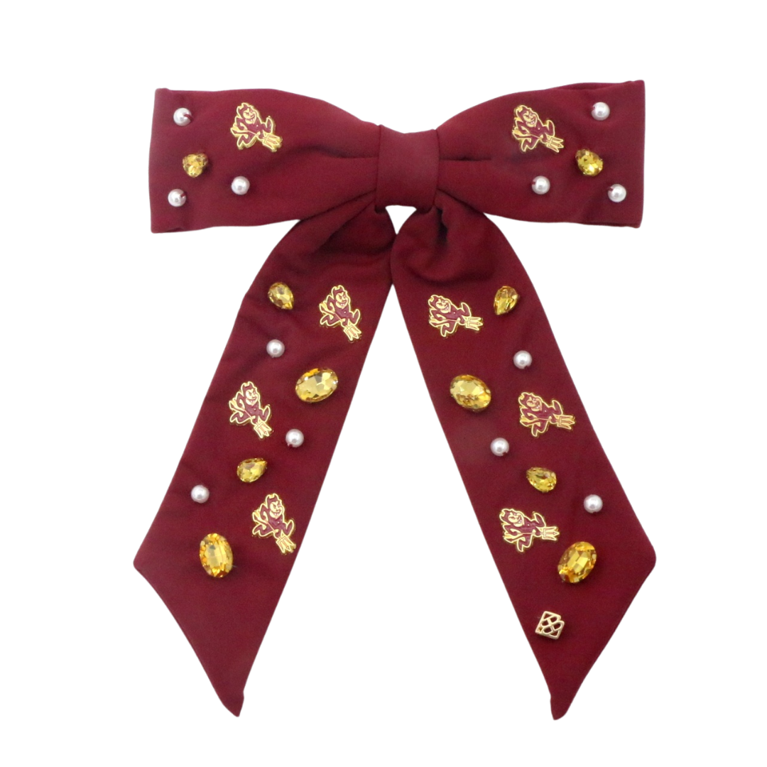 Arizona State Maroon Bow Barrette