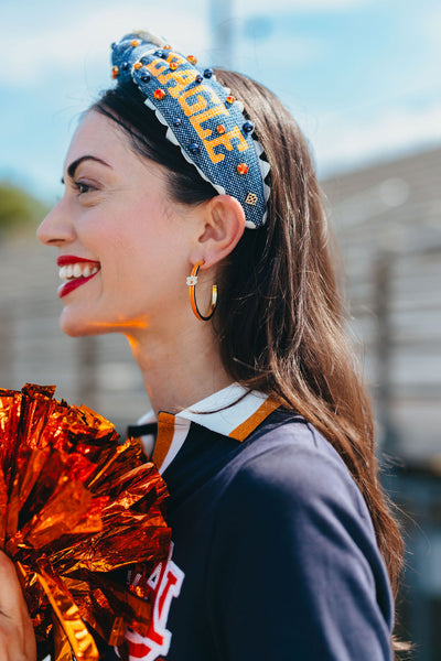 Auburn Logo Hoop Earrings