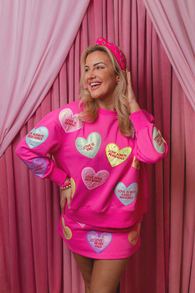 1 Corinthians Candy Hearts Sweatshirt