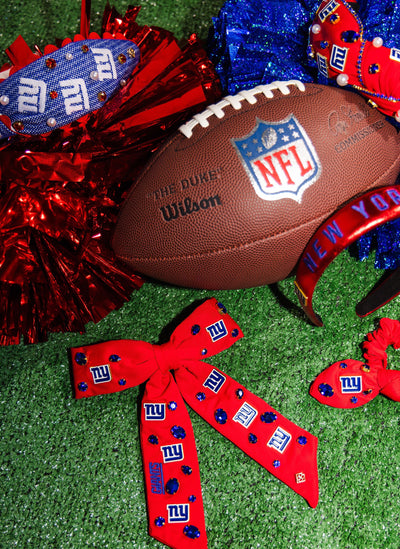 New York Giants Red Bow Barrette