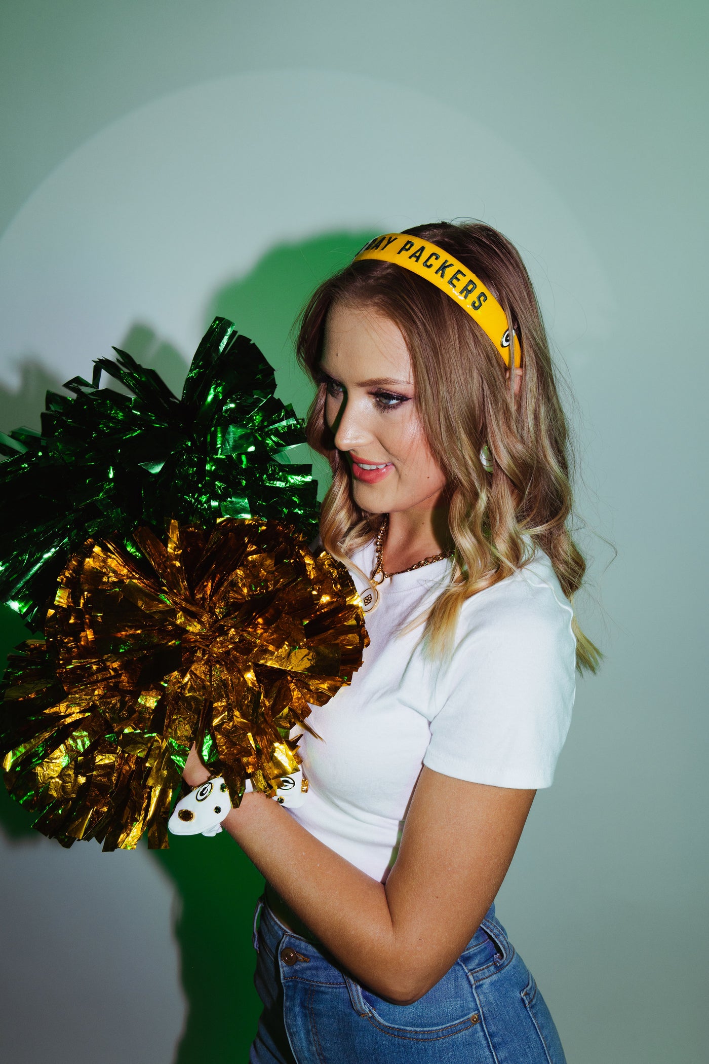 Green Bay Packers Thin Embroidered Headband