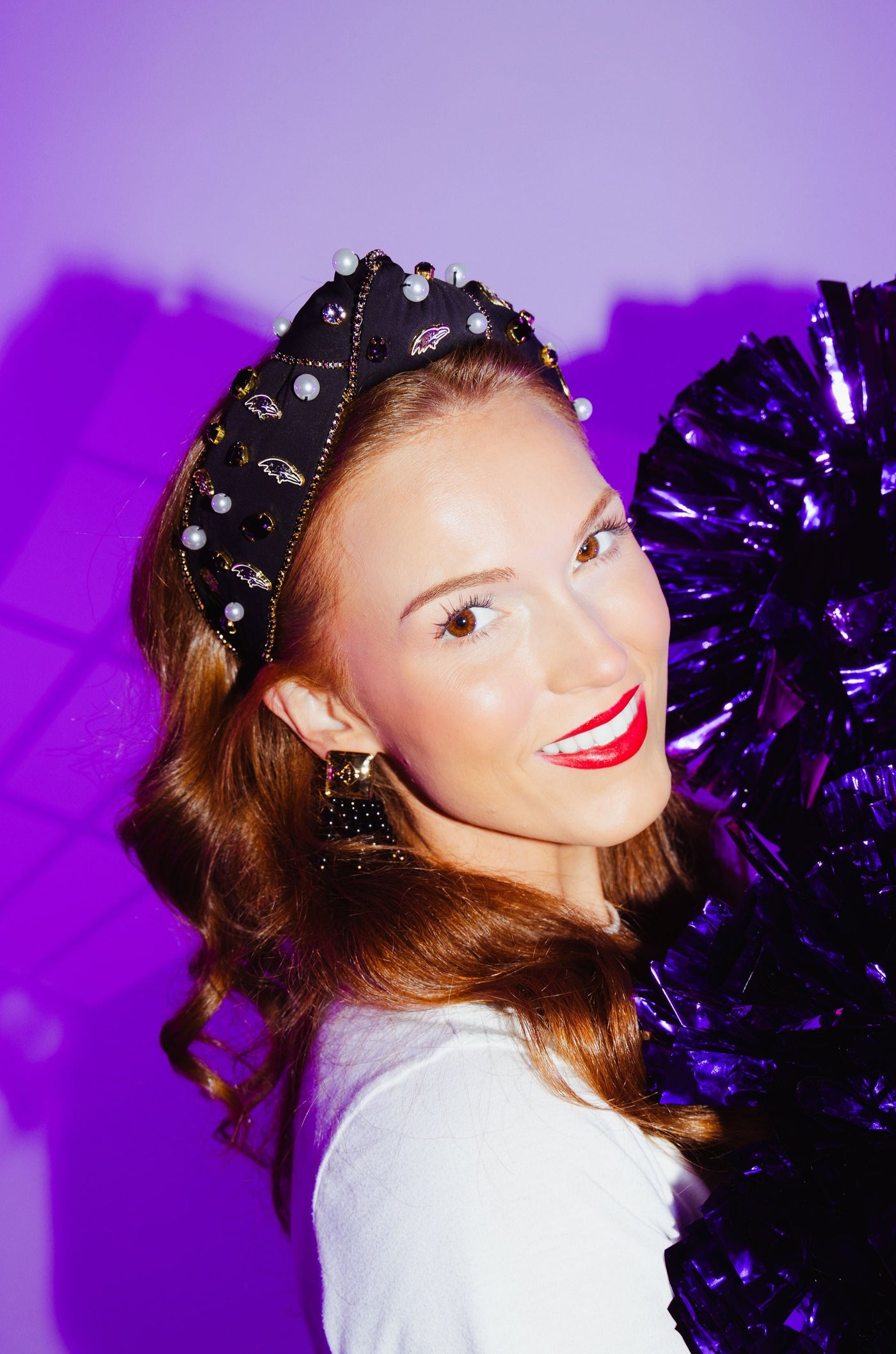 Baltimore Ravens Black Logo Headband