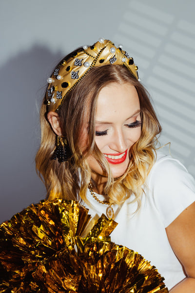 New Orleans Saints Gold Logo Headband