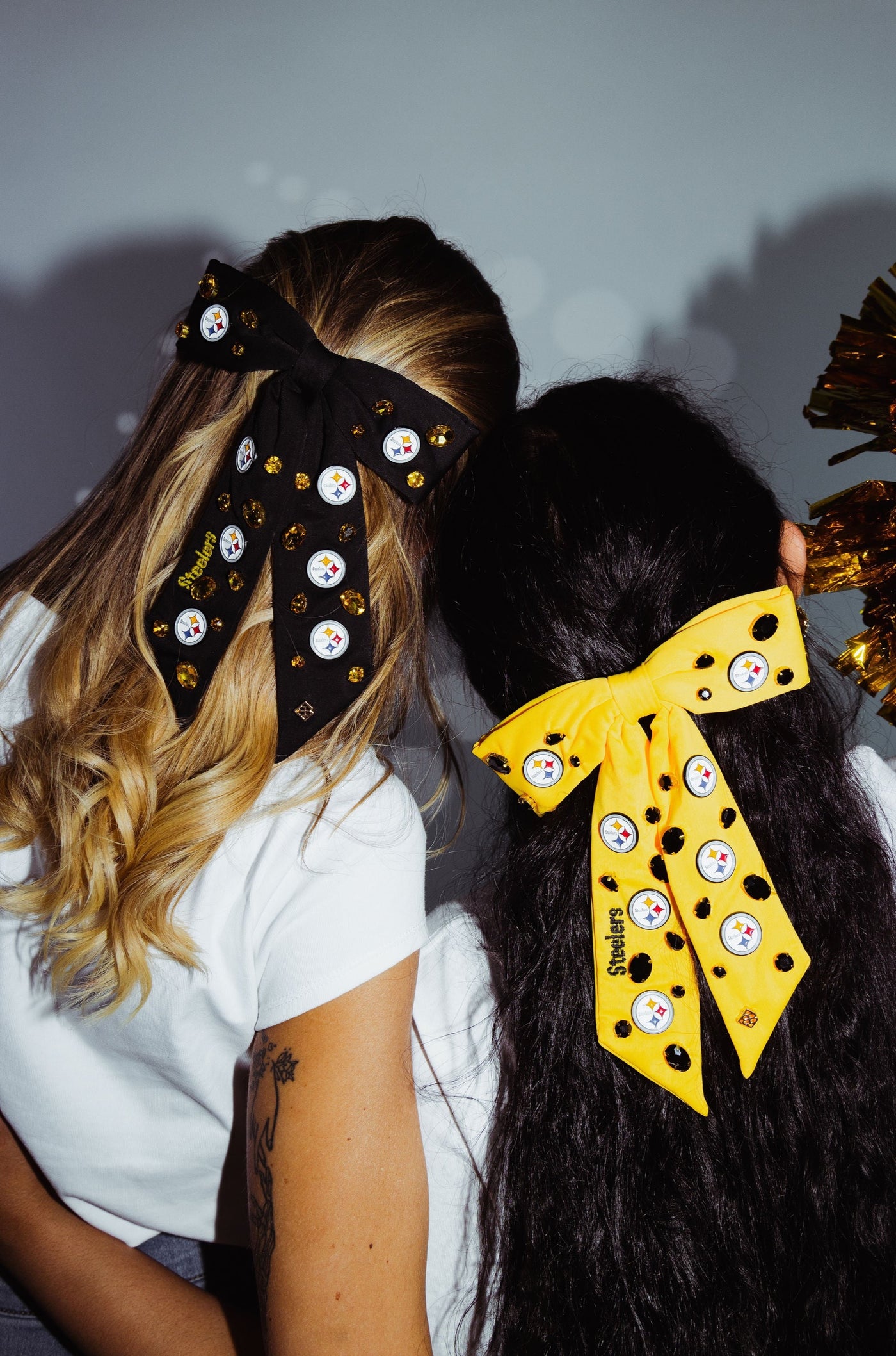 Pittsburgh Steelers Yellow Bow Barrette