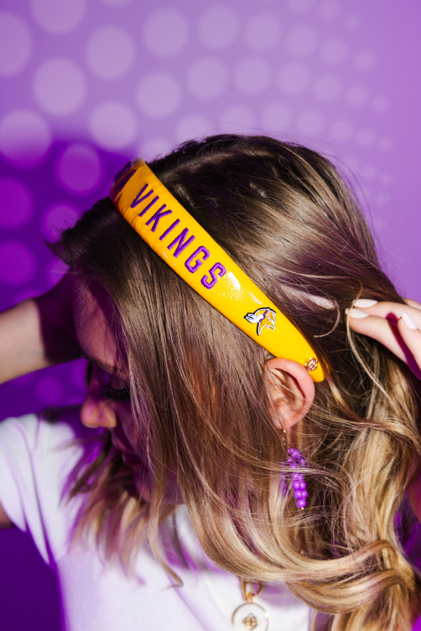 Minnesota Vikings Thin Embroidered Headband