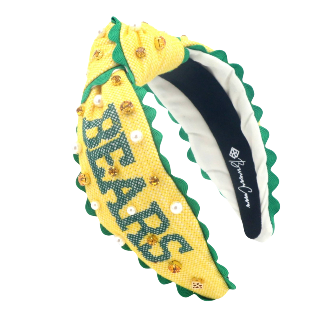 Baylor Adult Size SIC'EM BEARS Cross Stitch Headband