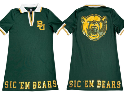 Baylor BC Club Dress with Bear Logo