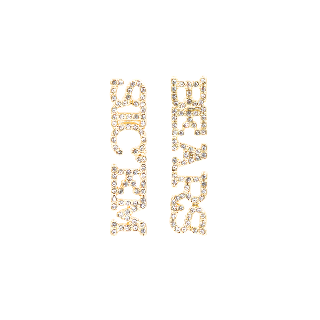 Baylor SIC'EM BEARS Pavé Rhinestone Stud Earrings