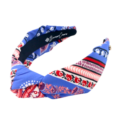 Adult Size Blue Bandana Knotted Headband